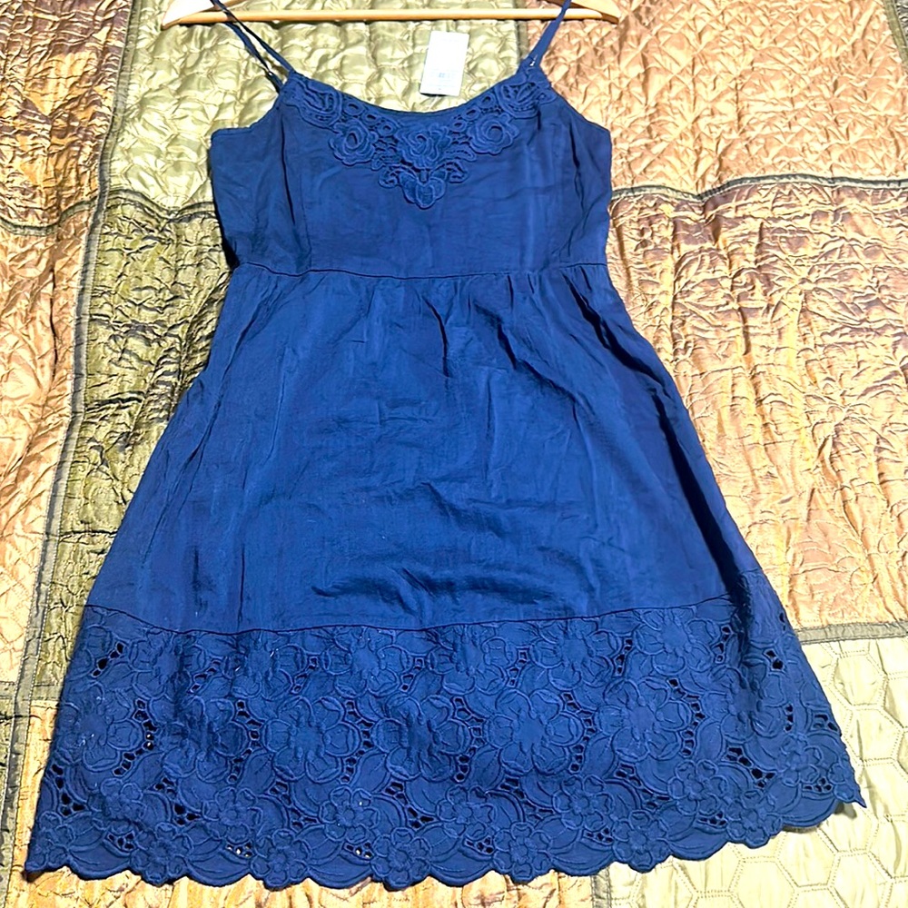 Abercrombie and fitch navy blue women’s short summer dress size S with tag